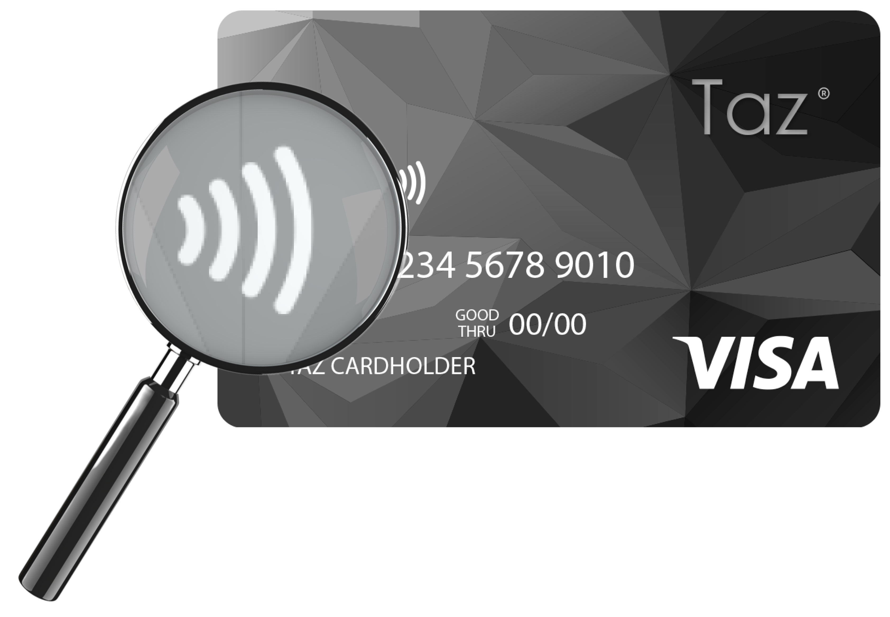 Taz contactless credit card